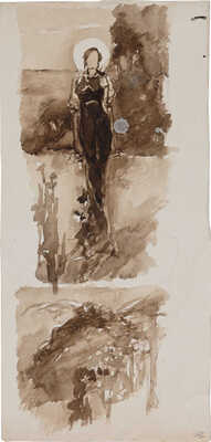 Котарбинский Вильгельм Александрович. Лист с набросками для монументальной росписи храма